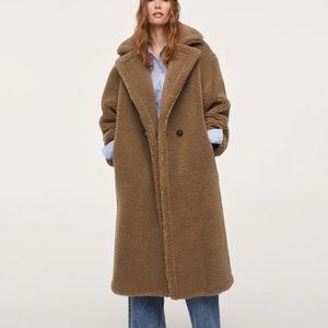 Mango faux fur coat